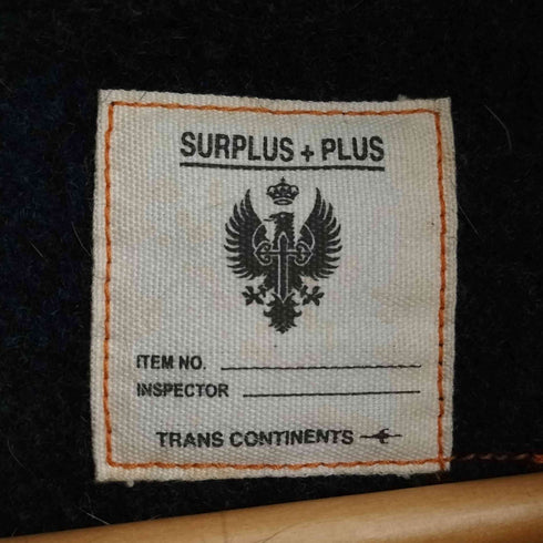 SURPLUS+PLUS ラビットファー ライナー付き モッズコート メンズ