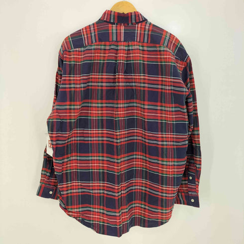 ラルフローレン RALPH LAUREN 90-00s BIG SHIRT ポニー刺繍 チェック ボタンダウンシャツ メンズ import:L