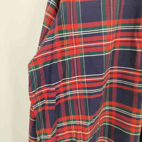 ラルフローレン RALPH LAUREN 90-00s BIG SHIRT ポニー刺繍 チェック ボタンダウンシャツ メンズ import:L