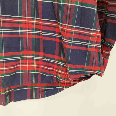 ラルフローレン RALPH LAUREN 90-00s BIG SHIRT ポニー刺繍 チェック ボタンダウンシャツ メンズ import:L