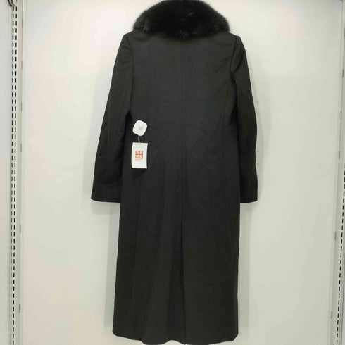 I'hiver ブルーフォックスファー カシミヤロングコート レディース 9AR