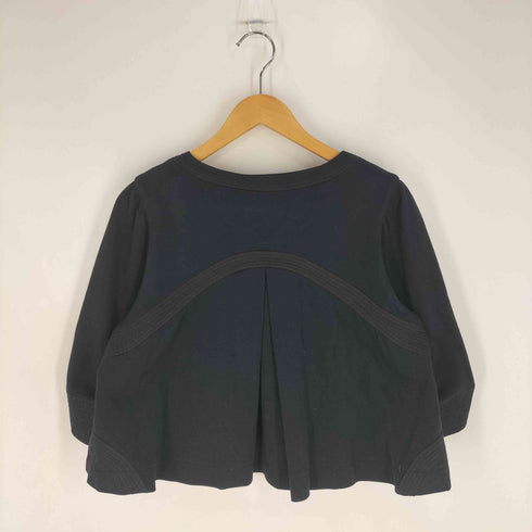 ツモリチサト TSUMORI CHISATO ショート丈 デザイン ノーカラージャケット レディース JPN:2