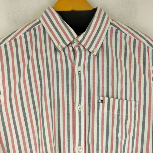 トミーヒルフィガー TOMMY HILFIGER ストライプ ボタンダウンシャツ メンズ import:M