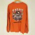 ベイサイド BAYSIDE 90S USA製 US労働組合 ワシ 鷲 アニマル エンブレム プリント L/S クルーネック Tシャツ メンズ import:L