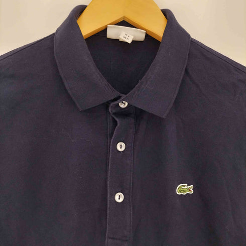 ラコステ LACOSTE ロゴ刺繍 鹿の子 ストレッチ 長袖ポロシャツ メンズ import:M