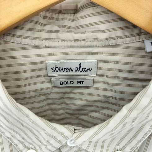 スティーブンアラン Steven Alan 40 CMPT SINGLE NEEDLE BOX SHIRT-BOLD シャツ メンズ M