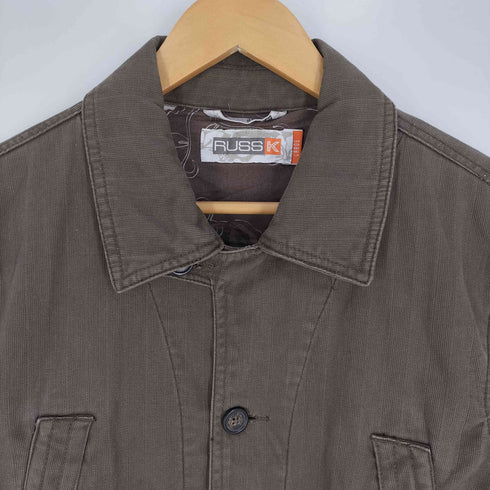 RUSS・K 裏地総柄 コットン カバーオール メンズ import:L