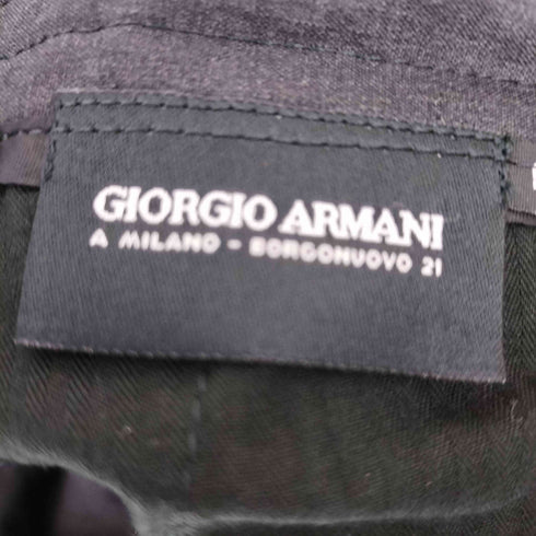 ジョルジオアルマーニ Giorgio Armani イタリア製 ウールワイドパンツ メンズ 48