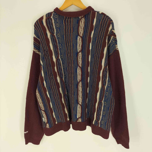 ペルーシュ Perushu ロゴ 刺繍 3D ニット L/S ポロシャツ メンズ JPN:M