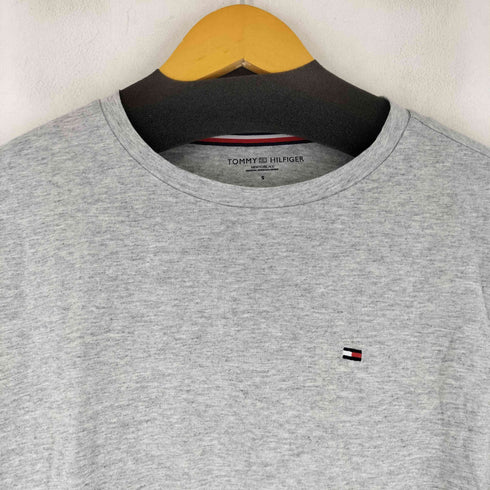 トミーヒルフィガー TOMMY HILFIGER ワンポイント刺繍 テープロゴ L/S Tシャツ メンズ JPN:S