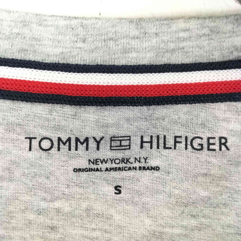 トミーヒルフィガー TOMMY HILFIGER ワンポイント刺繍 テープロゴ L/S Tシャツ メンズ JPN:S
