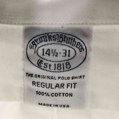 ブルックスブラザーズ BROOKS BROTHERS USA製 REGULAR FIT ボタンダウンドレスシャツ メンズ 14 1/2-31
