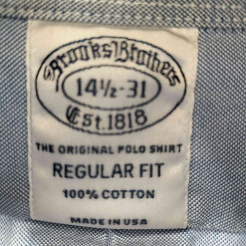 ブルックスブラザーズ BROOKS BROTHERS USA製 REGULAR FIT ボタンダウンドレスシャツ メンズ 14 1/2-31