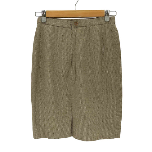 マックスマーラ MAX MARA イタリア製 白タグ ウール混ミニスカート レディース JPN:40