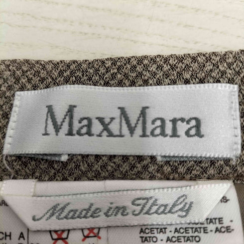 マックスマーラ MAX MARA イタリア製 白タグ ウール混ミニスカート レディース JPN:40