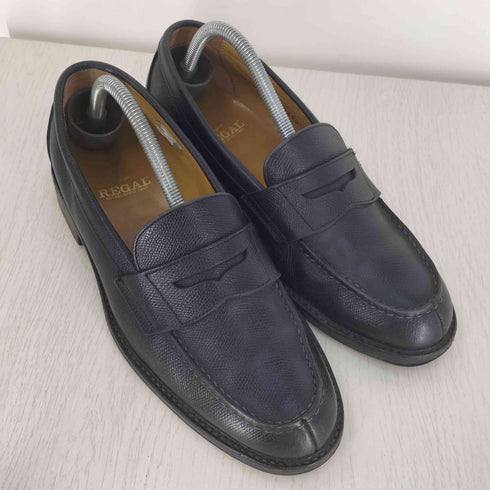 リーガル REGAL シボ革 コインローファー メンズ JPN:25