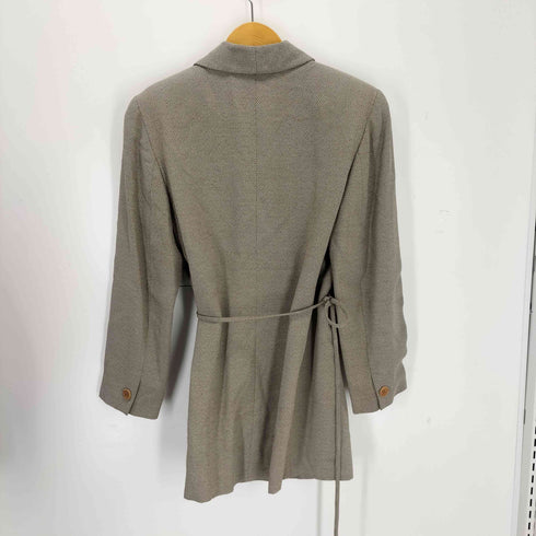 マックスマーラ MAX MARA イタリア製 白タグ ウール混テーラードジャケット レディース JPN:40