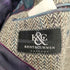 ケントアンドカーウェン KENT&CURWEN ヘリンボーン Harris Tweedウール 2Bテーラードジャケット メンズ