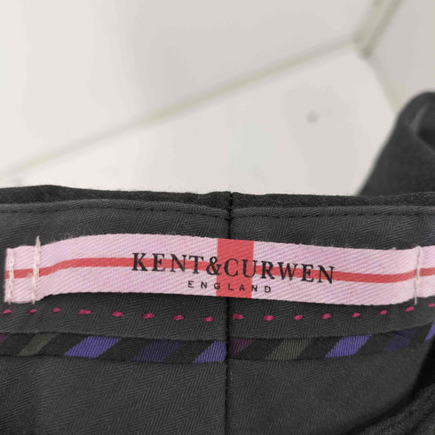 ケントアンドカーウェン KENT&CURWEN 総ウール センタープレス スラックス メンズ 82