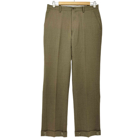 ケントアンドカーウェン KENT&CURWEN 総ウール センタープレス スラックス メンズ 82