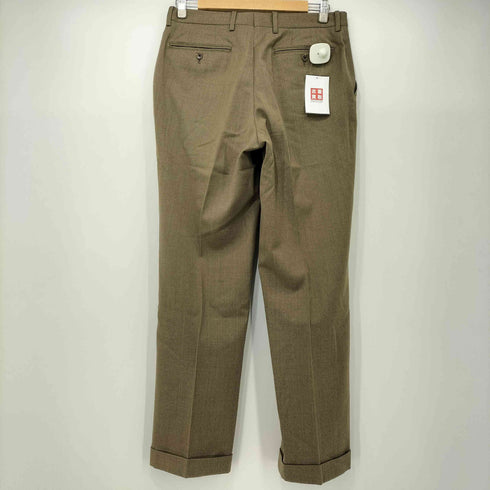 ケントアンドカーウェン KENT&CURWEN 総ウール センタープレス スラックス メンズ 82