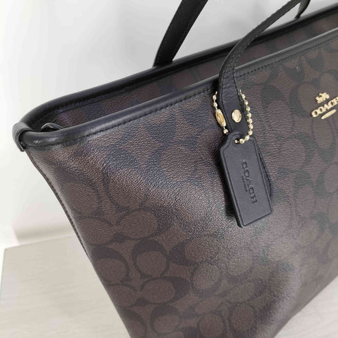 コーチ COACH シグネチャー トートバッグ PVC レディース