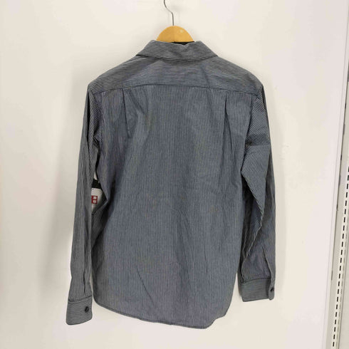 エンポリオアルマーニ EMPORIO ARMANI イタリア製 ハーフジップヒッコリーシャツ メンズ 48