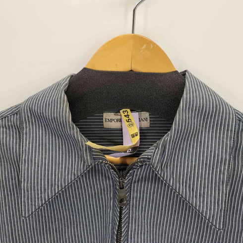 エンポリオアルマーニ EMPORIO ARMANI イタリア製 ハーフジップヒッコリーシャツ メンズ 48