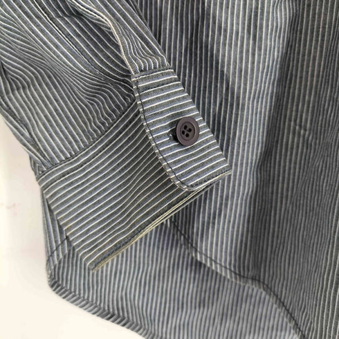 エンポリオアルマーニ EMPORIO ARMANI イタリア製 ハーフジップヒッコリーシャツ メンズ 48