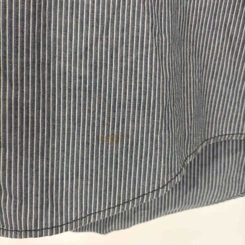 エンポリオアルマーニ EMPORIO ARMANI イタリア製 ハーフジップヒッコリーシャツ メンズ 48