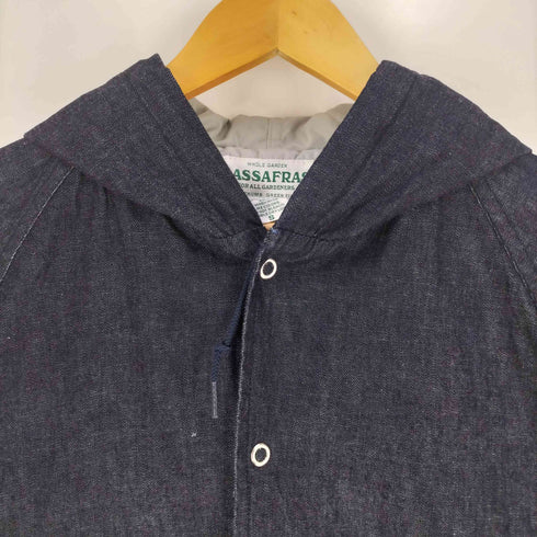 ササフラス SASSAFRAS SEED BOMB BUD JACKET 1/2 裏地キルティング フーデット半袖ジャケット メンズ JPN:S