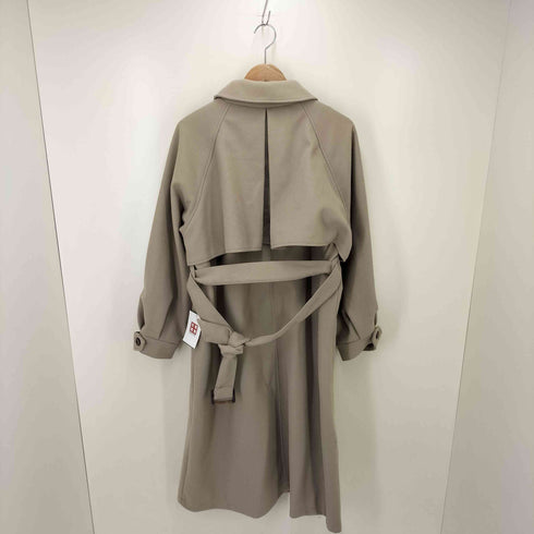 クラシカルエルフ CLASSICAL ELF 2wayスタンドカラーボリュームスリーブニットモッサトレンチコート レディース import:L