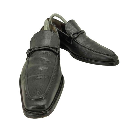 サルヴァトーレフェラガモ Salvatore Ferragamo スクエアトゥ シボレザーローファー メンズ US:7