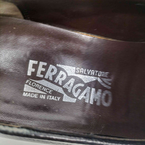 サルヴァトーレフェラガモ Salvatore Ferragamo スクエアトゥ シボレザーローファー メンズ US:7