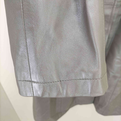 バルマンパリ BALMAIN PARIS 80S-90S ラムレザー ハーフコート レディース