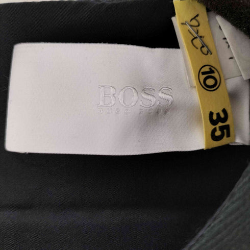 ボスヒューゴボス BOSS HUGO BOSS レザー切替ノースリーブワンピース レディース 32