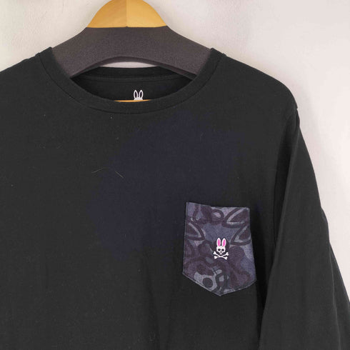 サイコバニー Psycho Bunny フロントポケット L/S Tシャツ メンズ