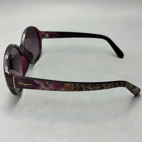 サルヴァトーレフェラガモ Salvatore Ferragamo イタリア製 レオパード 花柄 UVカット サングラス レディース