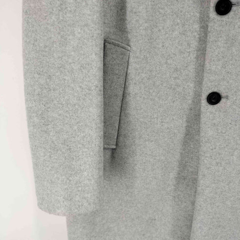 ザラ ZARA ポリ地 チェスターコート メンズ import:L