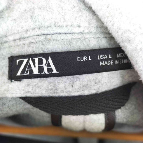 ザラ ZARA ポリ地 チェスターコート メンズ import:L