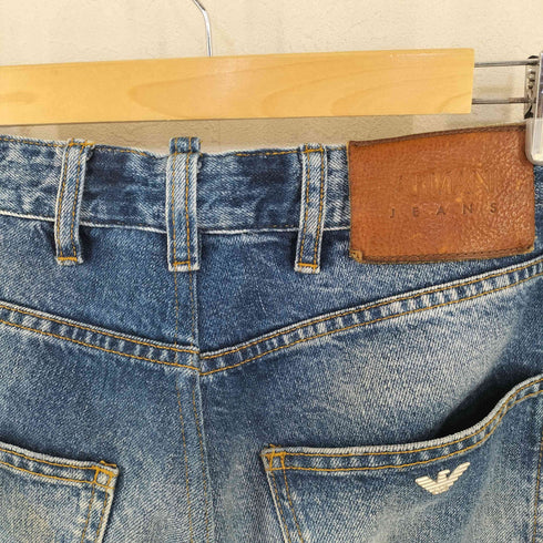 アルマーニジーンズ ARMANI JEANS ボタンフライ ダメージ加工 デニムパンツ メンズ US 30