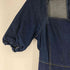ザラ ZARA スクエアネックロングデニムワンピース レディース import:L