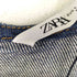 ザラ ZARA スクエアネックロングデニムワンピース レディース import:L