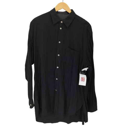ヨウジヤマモトプールオム Yohji Yamamoto POUR HOMME プリーツスリーブロングシャツ メンズ JPN:M