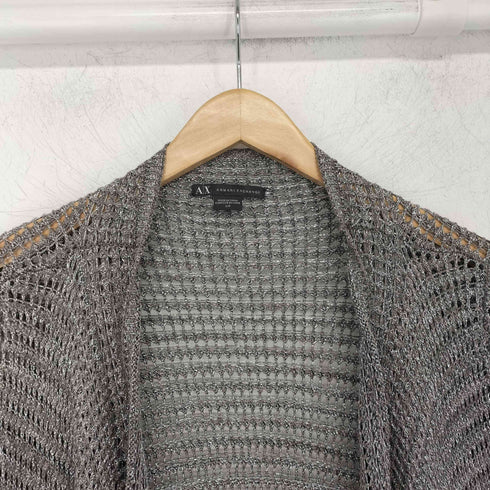 アルマーニエクスチェンジ ARMANI EXCHANGE ラメ ニット カーディガン レディース S/P