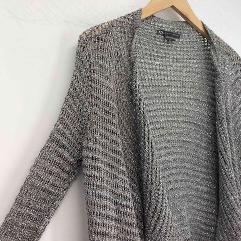 アルマーニエクスチェンジ ARMANI EXCHANGE ラメ ニット カーディガン レディース S/P