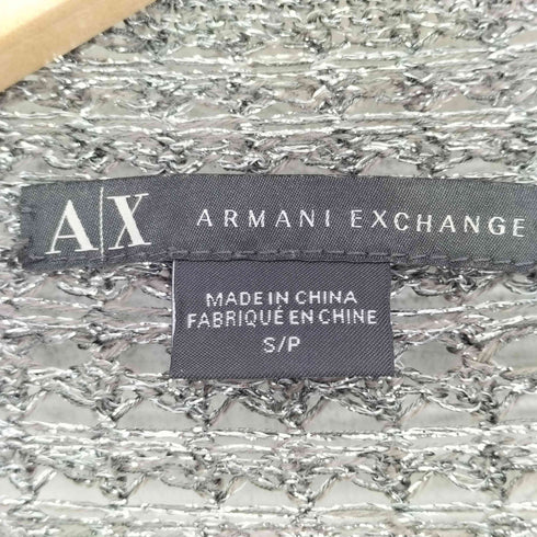 アルマーニエクスチェンジ ARMANI EXCHANGE ラメ ニット カーディガン レディース S/P