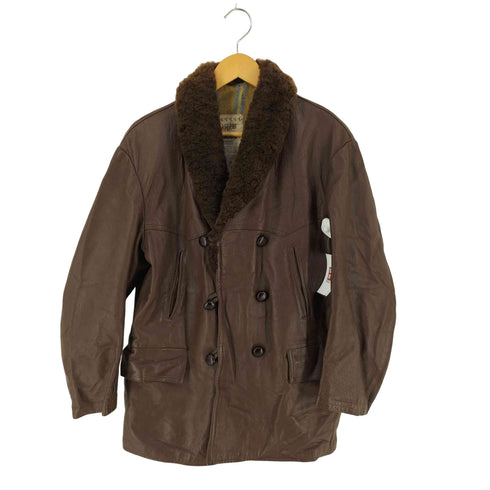 LIBERTO フランス製 レザー コート メンズ import:M