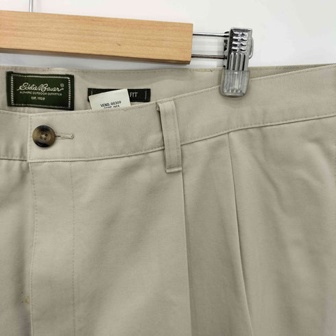 エディーバウアー Eddie Bauer 緑タグ STRAIGHT FIT 2タック テーパード チノパンツ メンズ W40 X L28