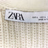 ザラ ZARA 異素材切替 S/S ニットブラウス レディース import:L